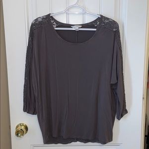 Gray Charming Charlie blouse